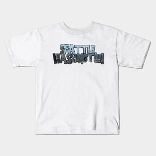 Seattle, Washington (Seattle & Mount Rainier) Kids T-Shirt